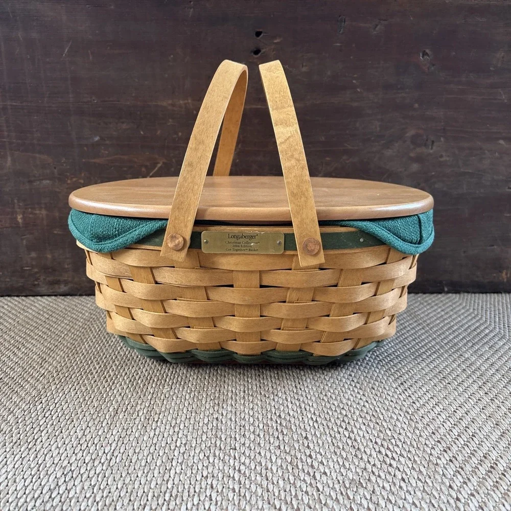 Longaberger Christmas Collection (2004) Get Together Basket Combo